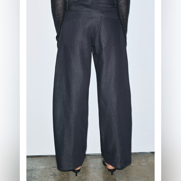 Denim barrel leg pants - Picture 3 of 4